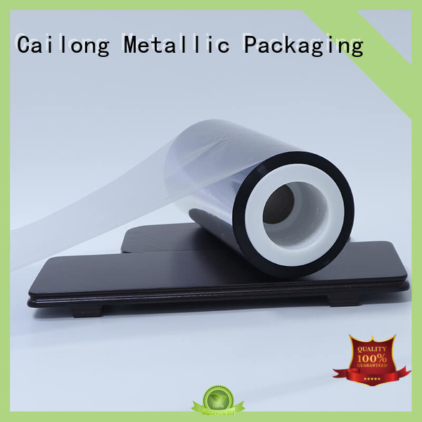 Cailong vmpetjq metalized bopp film owner used for stickers