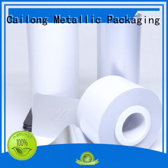 coating color pet film  supply for packing foor Cailong