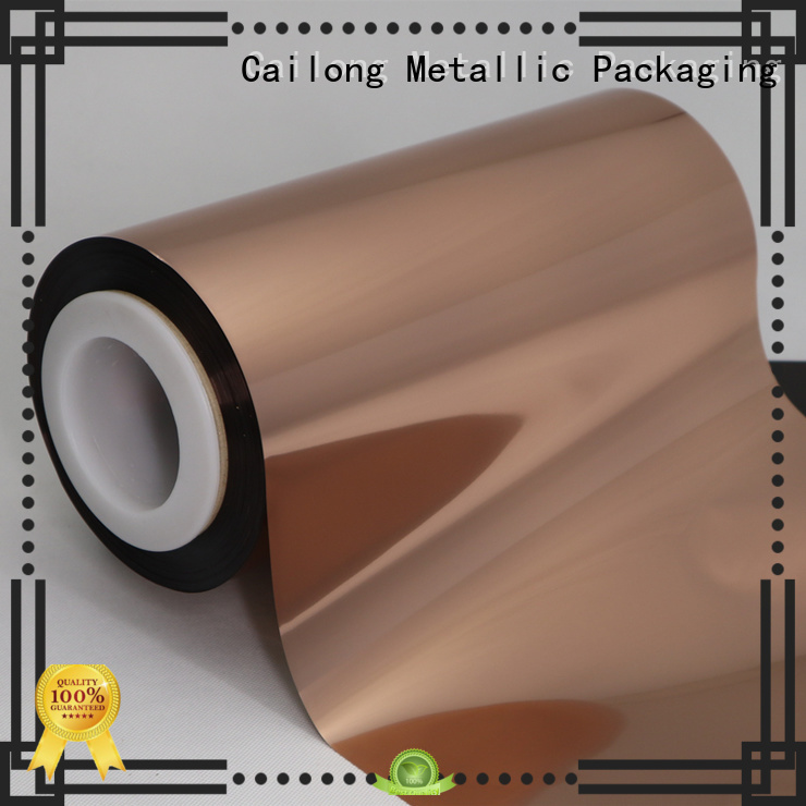 copper metalized polyester film pet for medicine Cailong